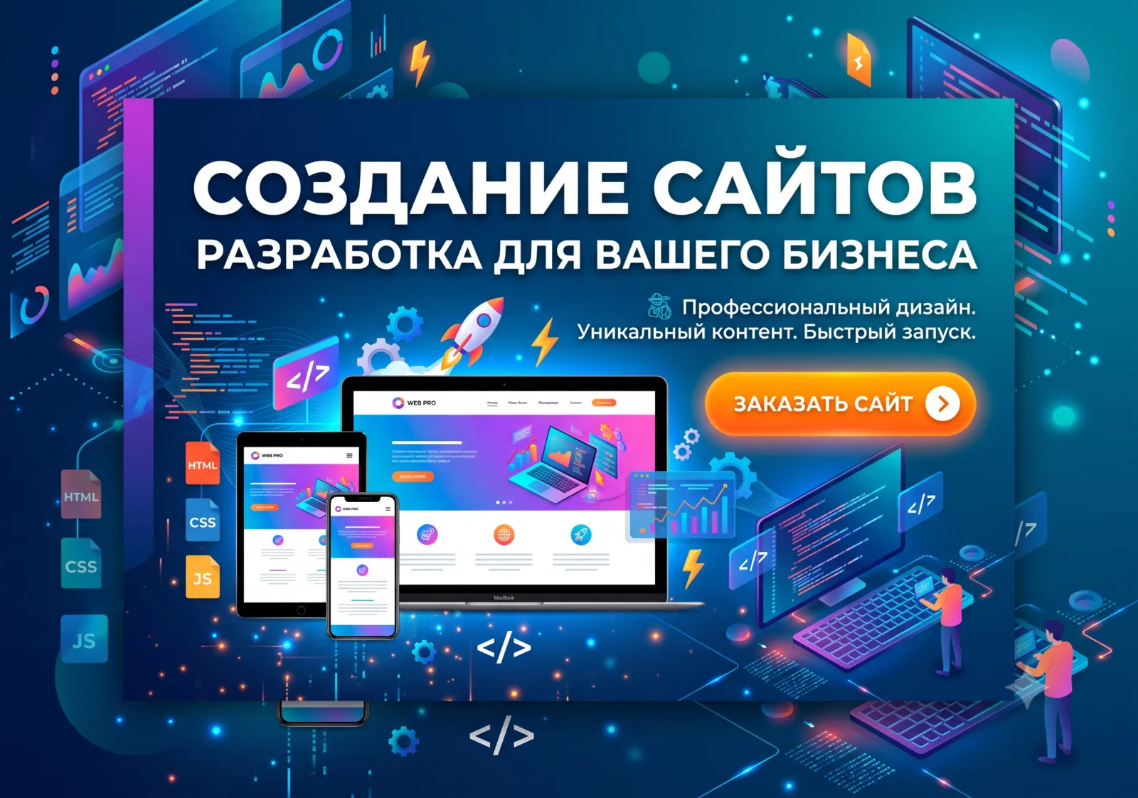 Создание сайта под ключ: разработка веб-сервиса для бизнеса